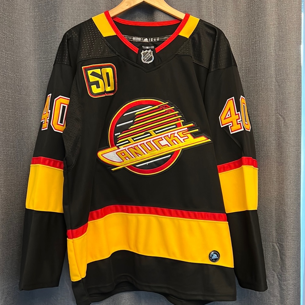 Elias Pettersson Vancouver Canucks Black Alternate Jersey Size 52/L